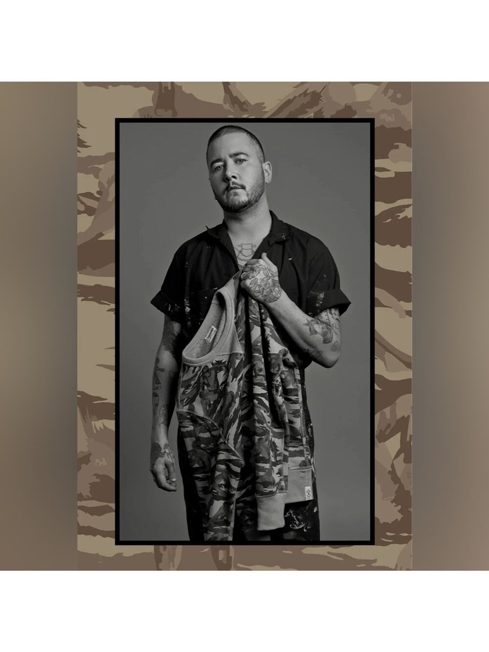 Todd Snyder x Xavier Schipani x Art of Pride Camo Limited Edition Sweatshirt S